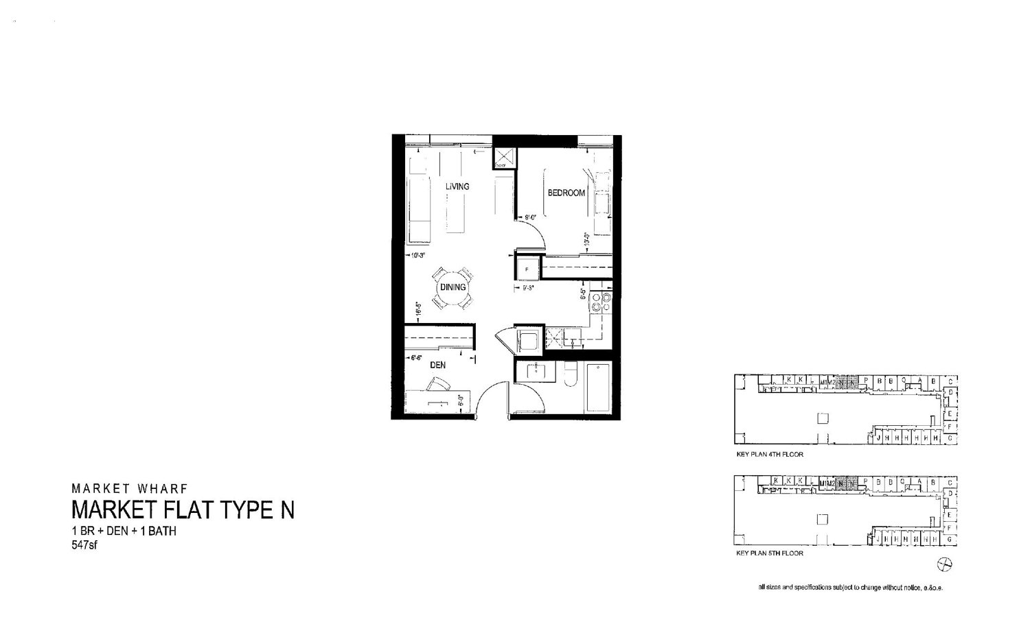 Market Flat Type N floor plan