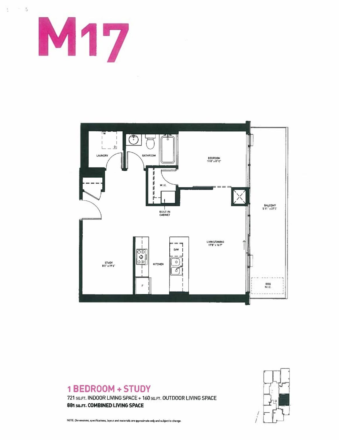 Townhome M17 floor plan