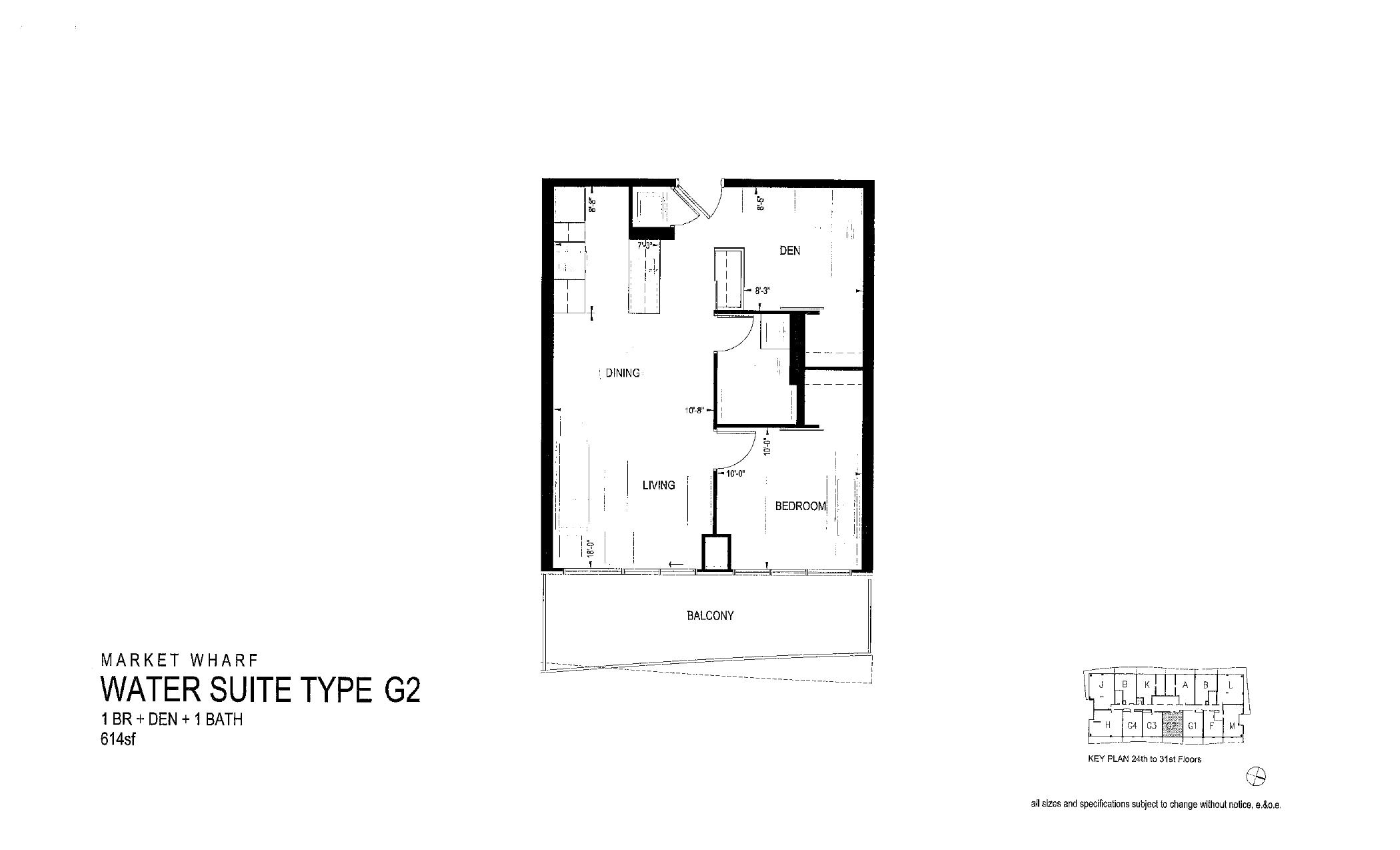 Water Suite Type G2 floor plan