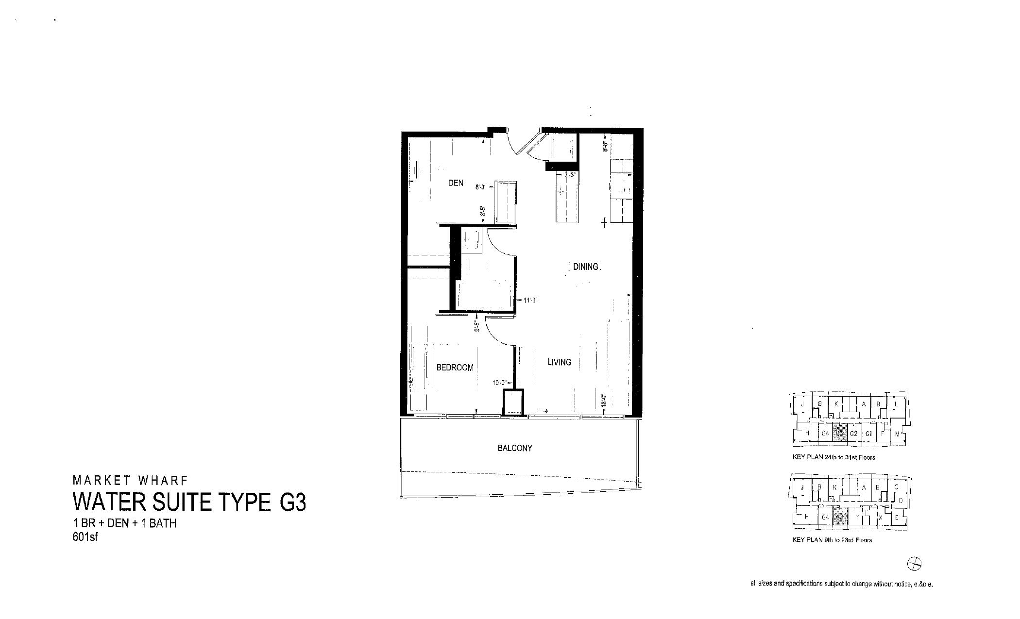 Water Suite Type G3 floor plan