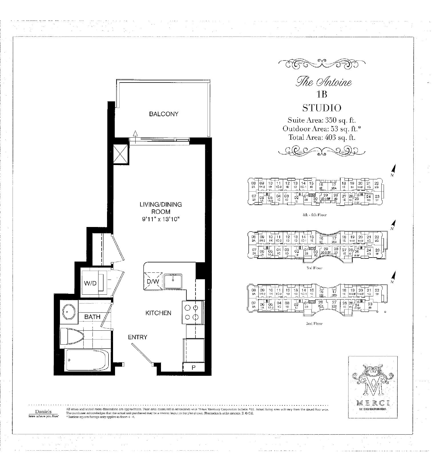 The Antoine floor plan