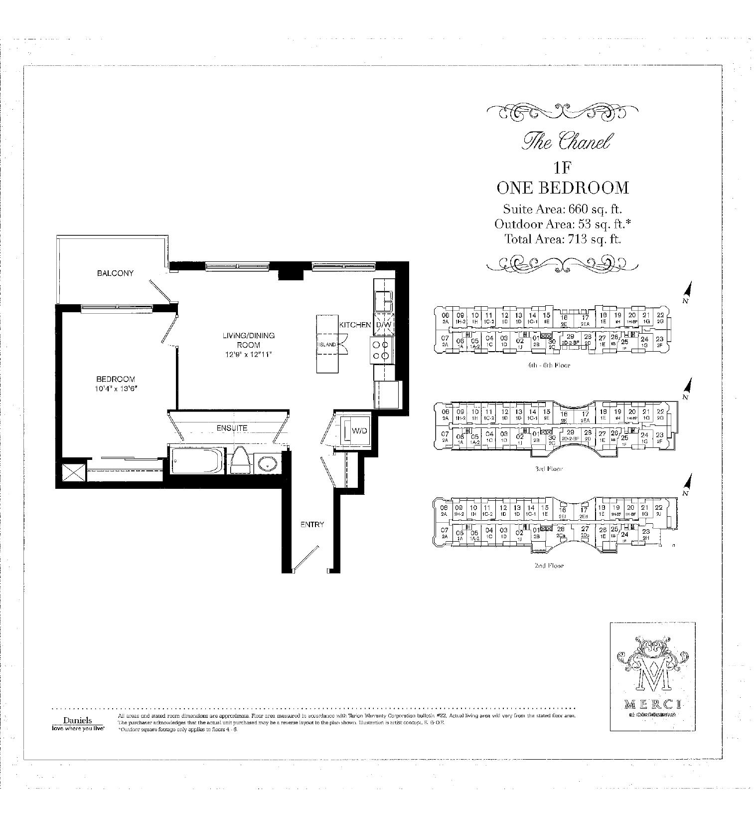 The Chanel floor plan