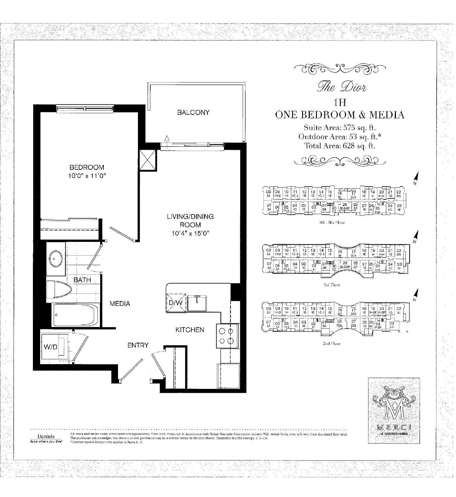 The Dior floor plan