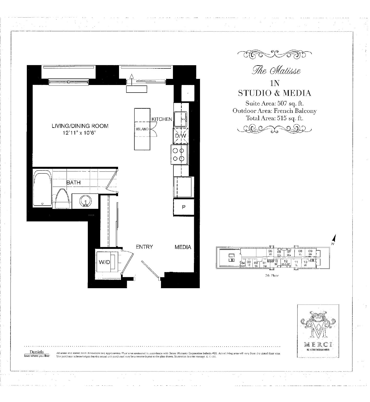 The Matisse floor plan