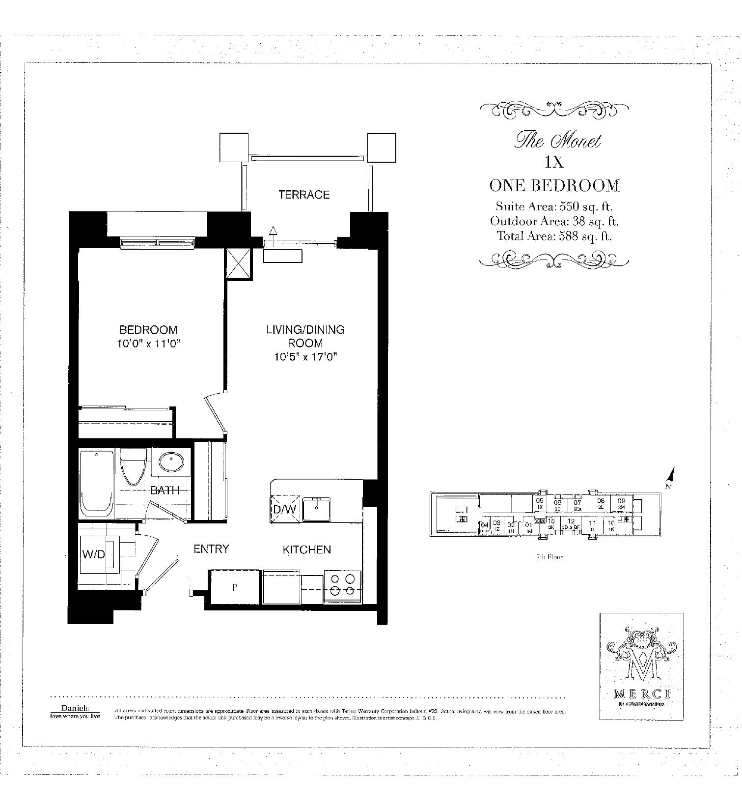 The Monet floor plan