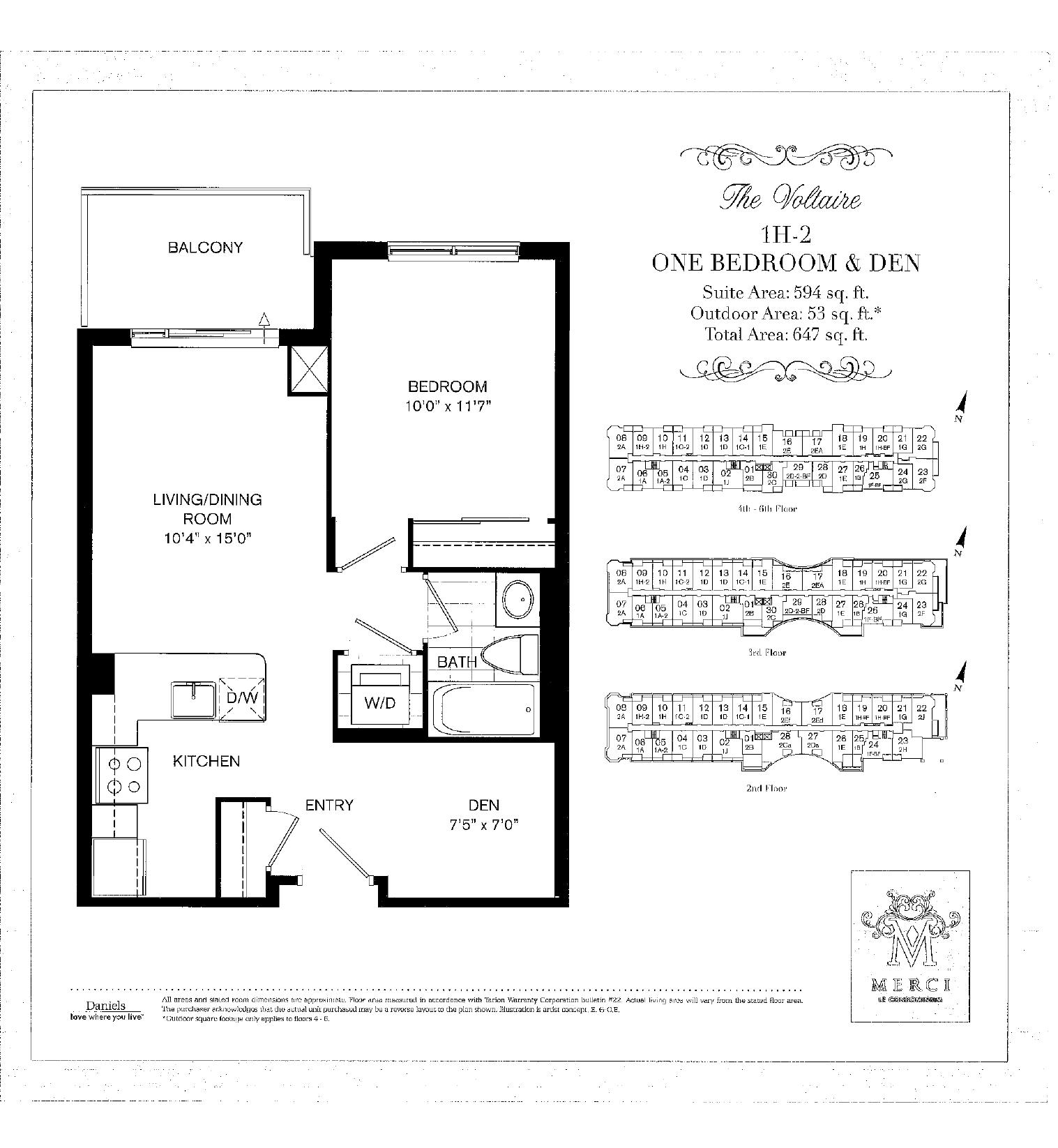 The Voltaire floor plan