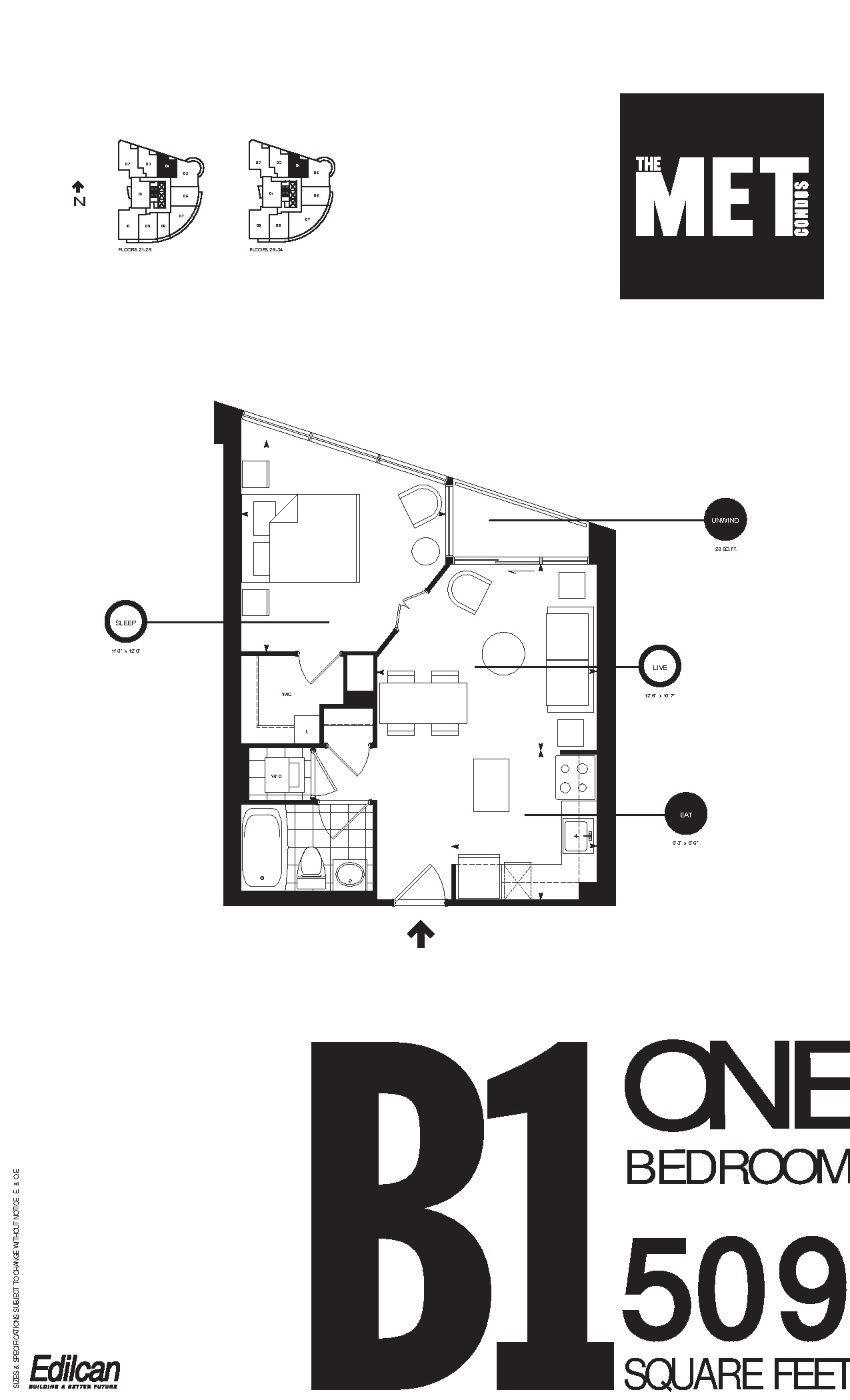 ONE 509 floor plan