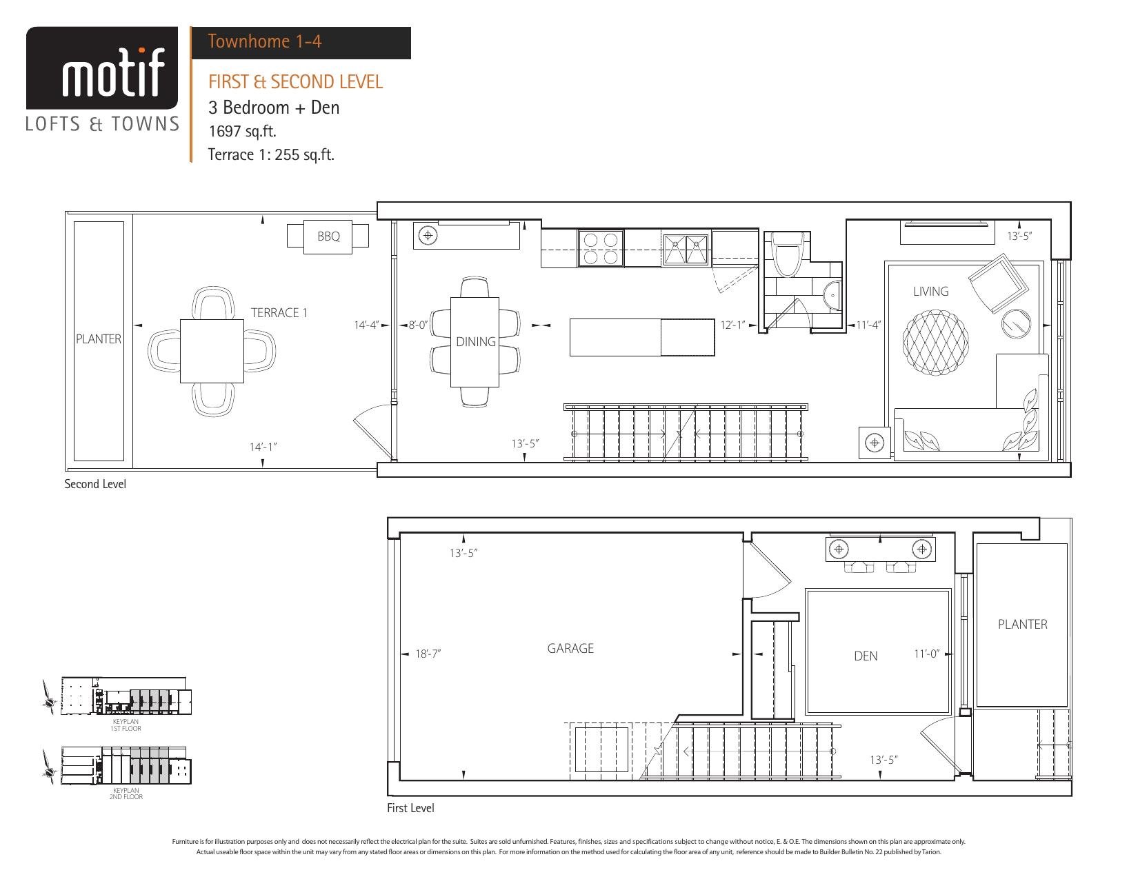 Townhome 1-4 floor plan