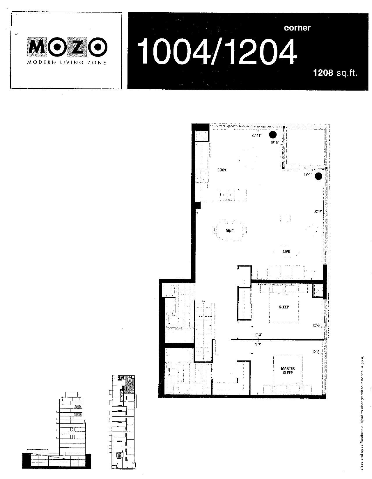 Corner 1004/1204 floor plan