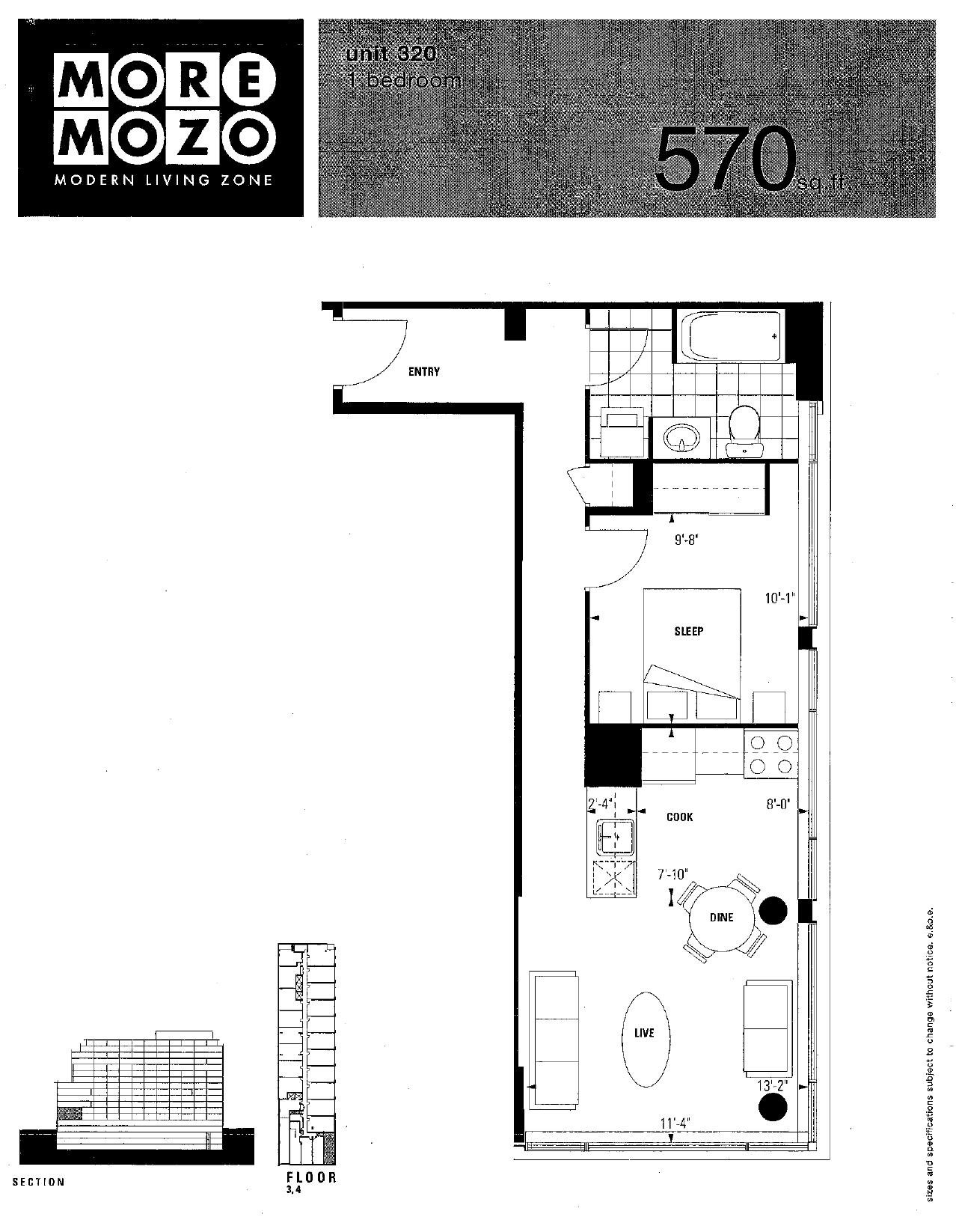 Unit 320 floor plan