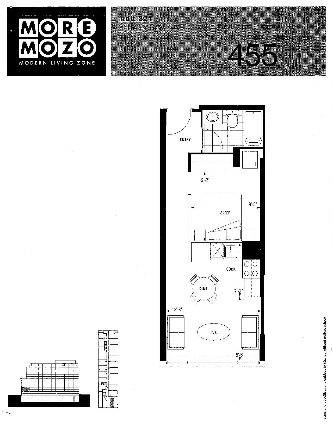 Unit 321 floor plan