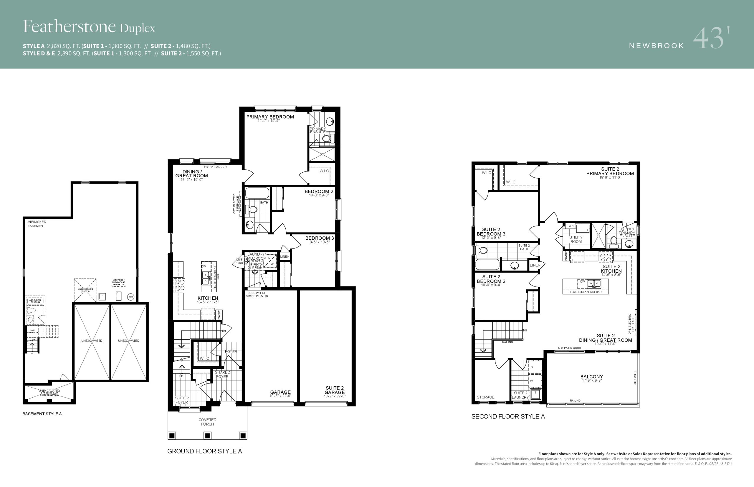 Featherstone Duplex floor plan