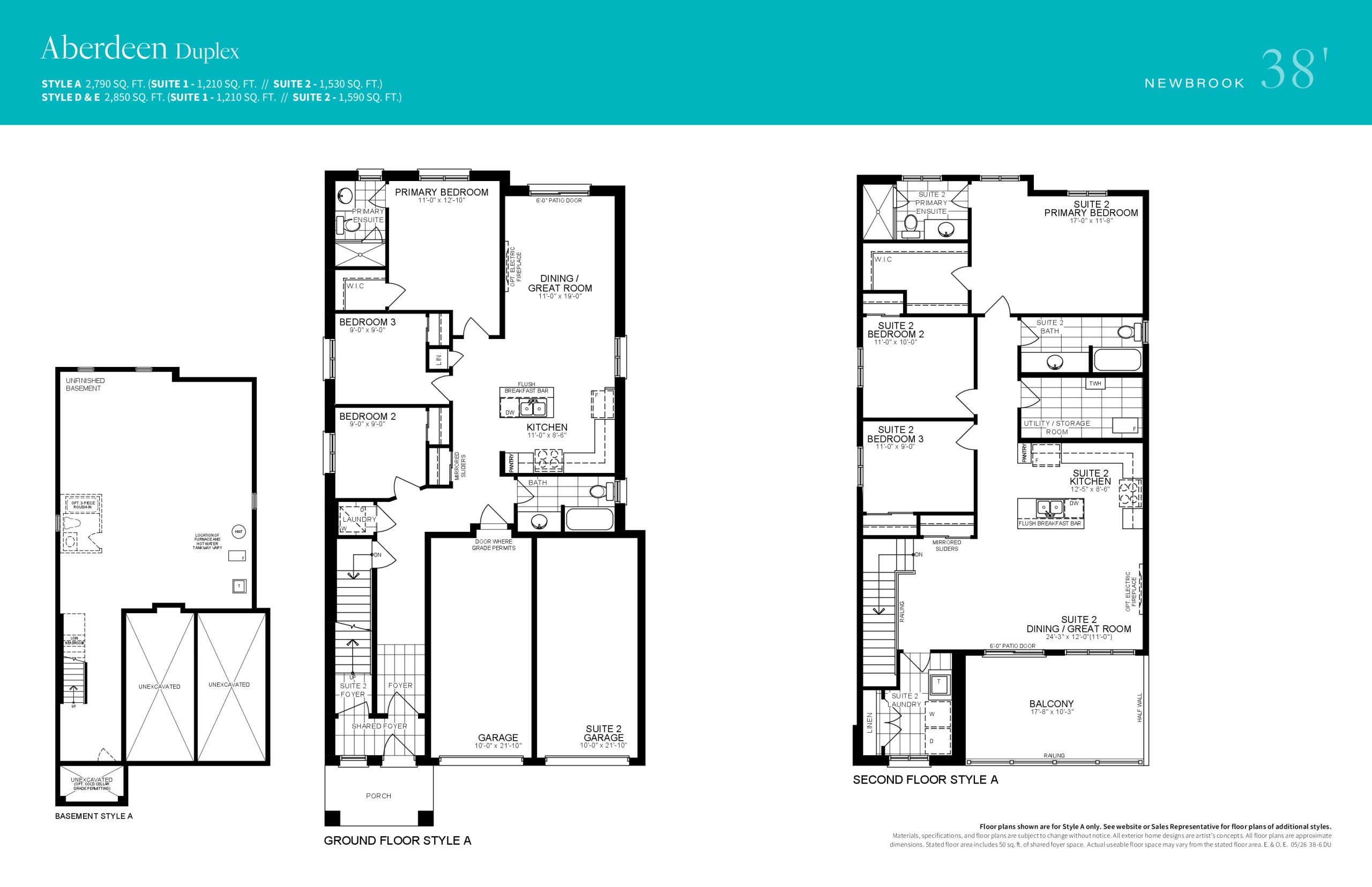 Aberdeen Duplex floor plan