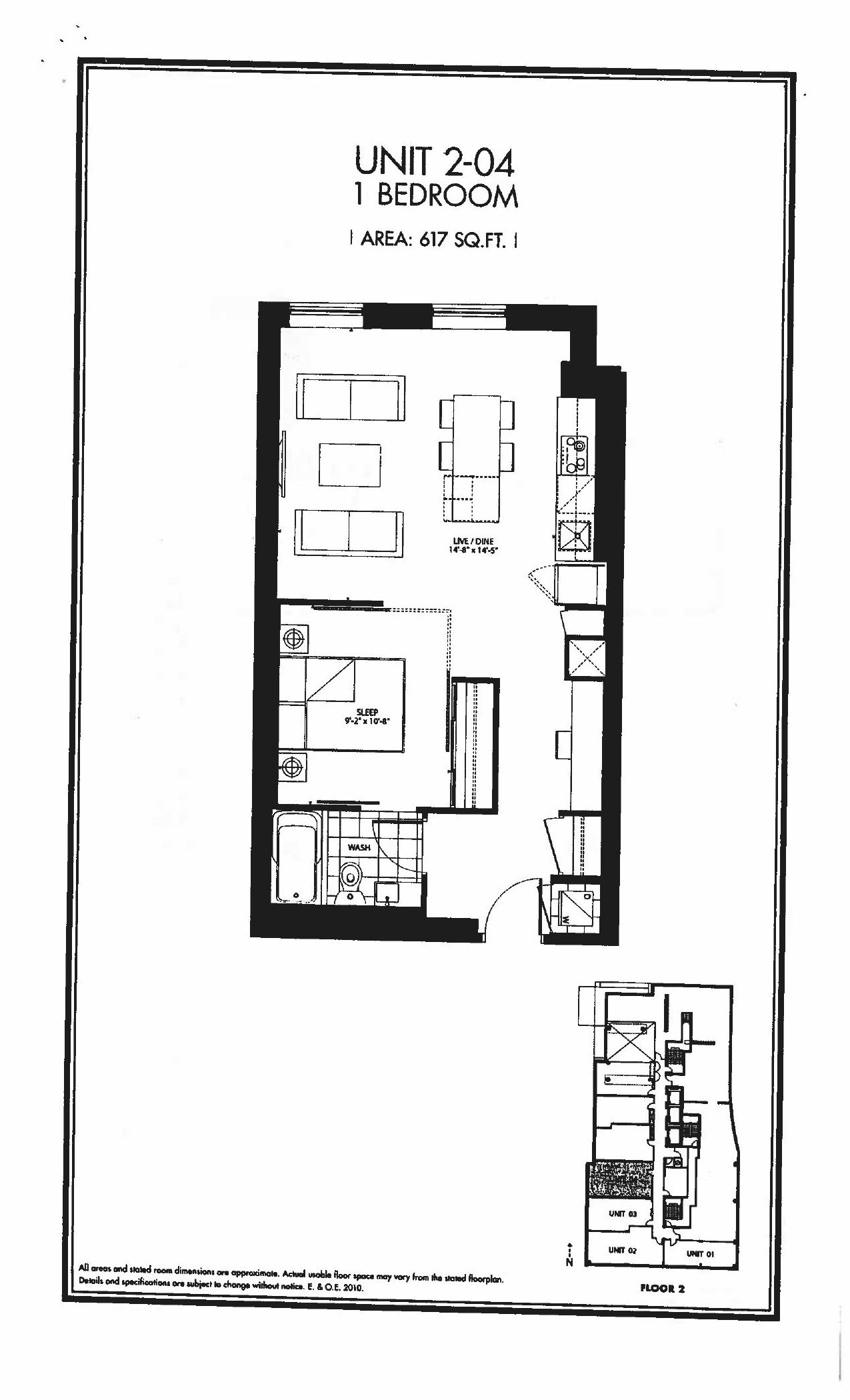 Unit 2-04 floor plan