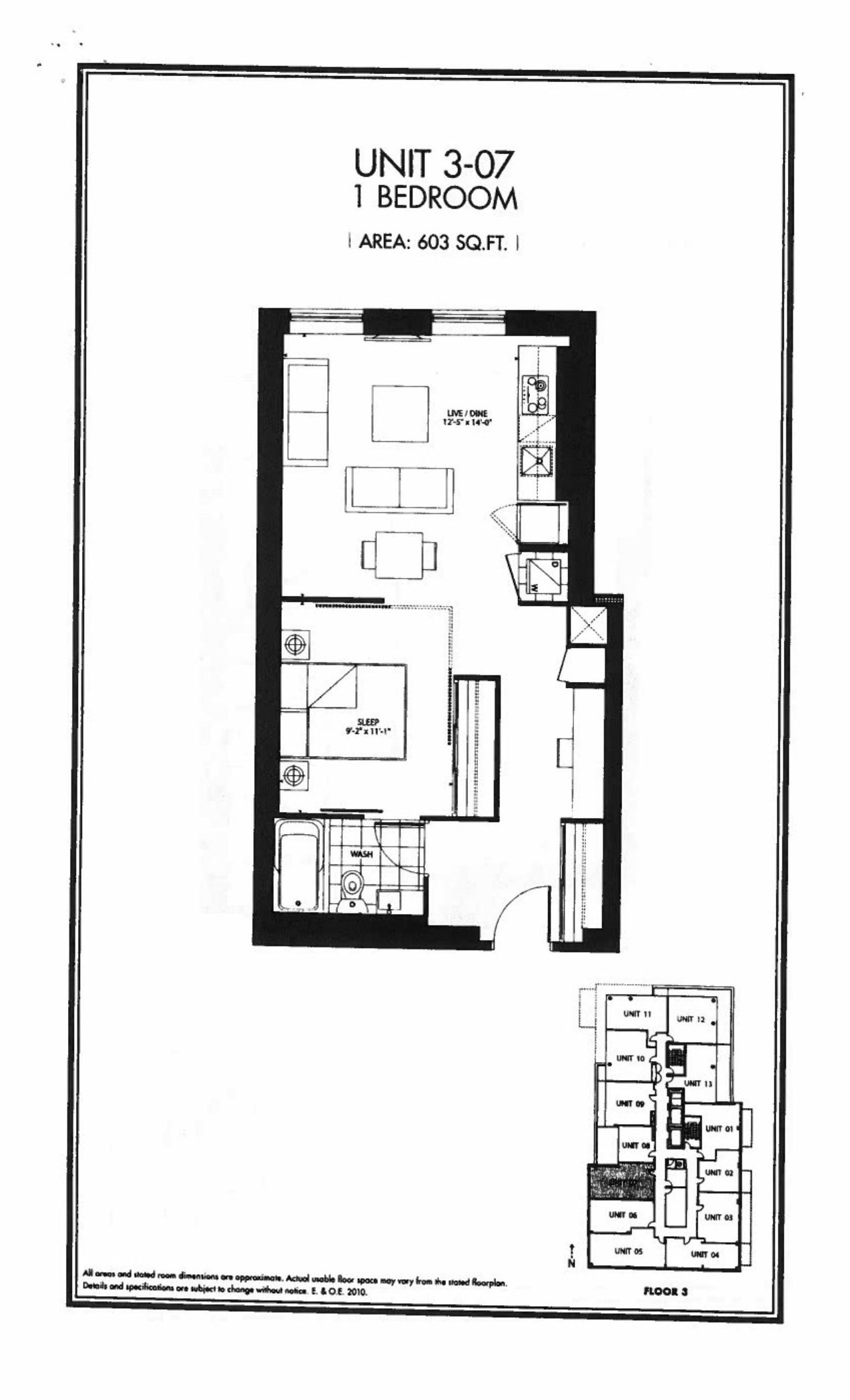 Unit 3-07 floor plan