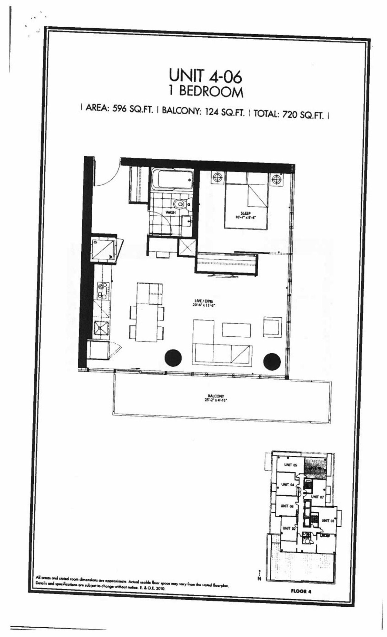 Unit 4-06 floor plan