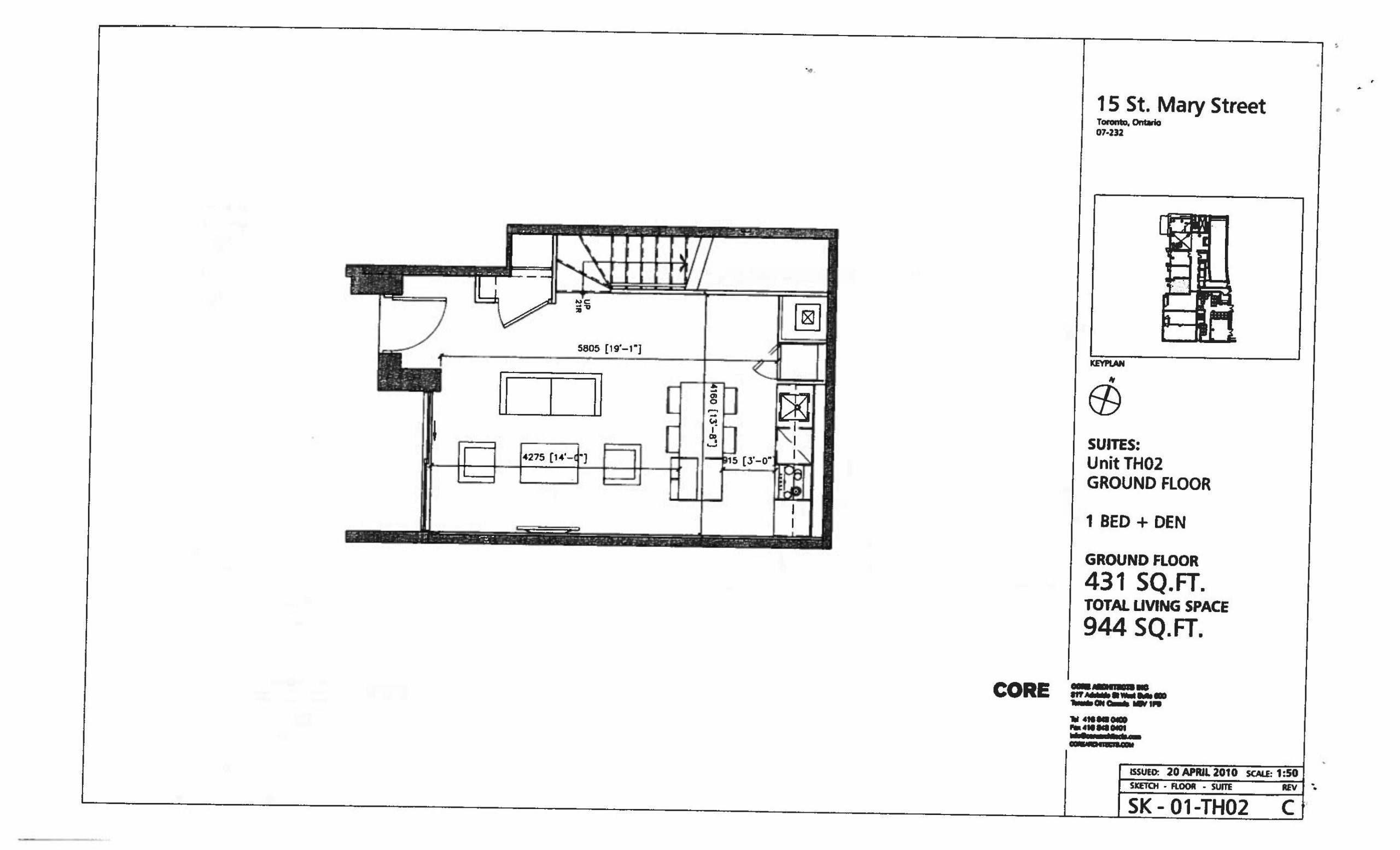 Unit TH02 floor plan