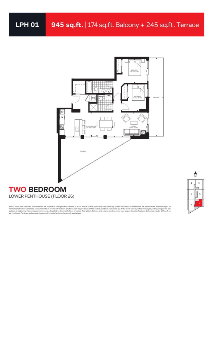 Suite 2601 (LPH 01) floor plan