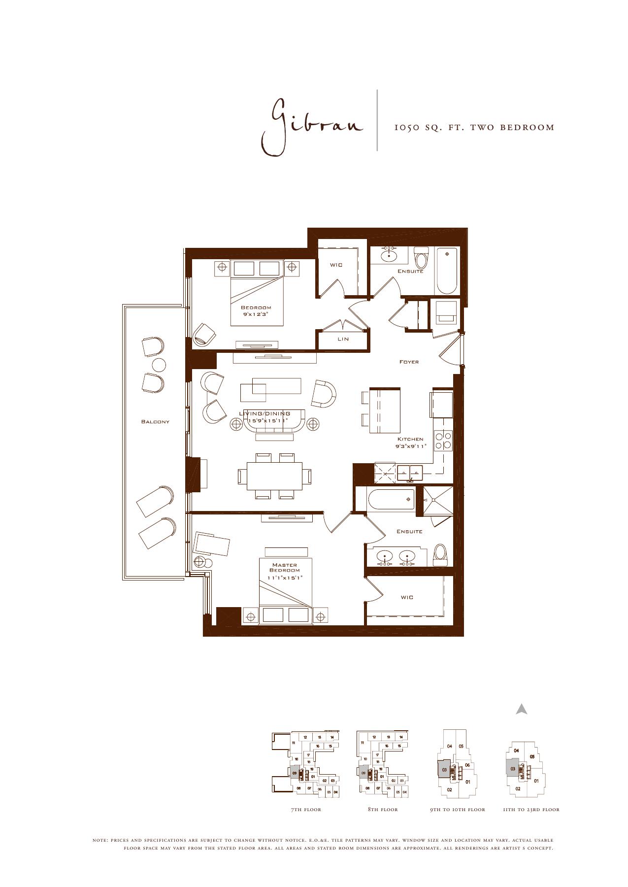 The Gibran floor plan