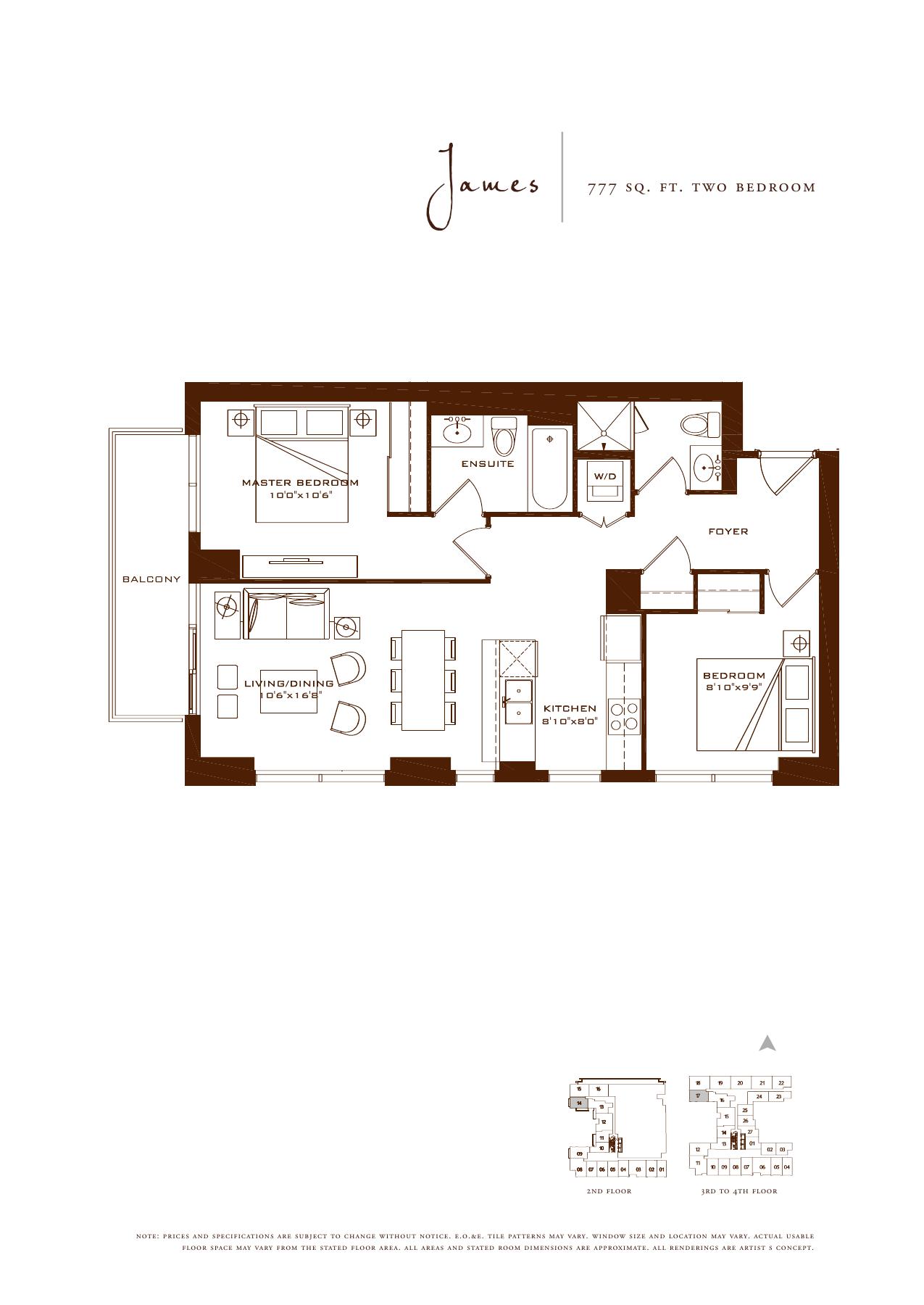 The James floor plan