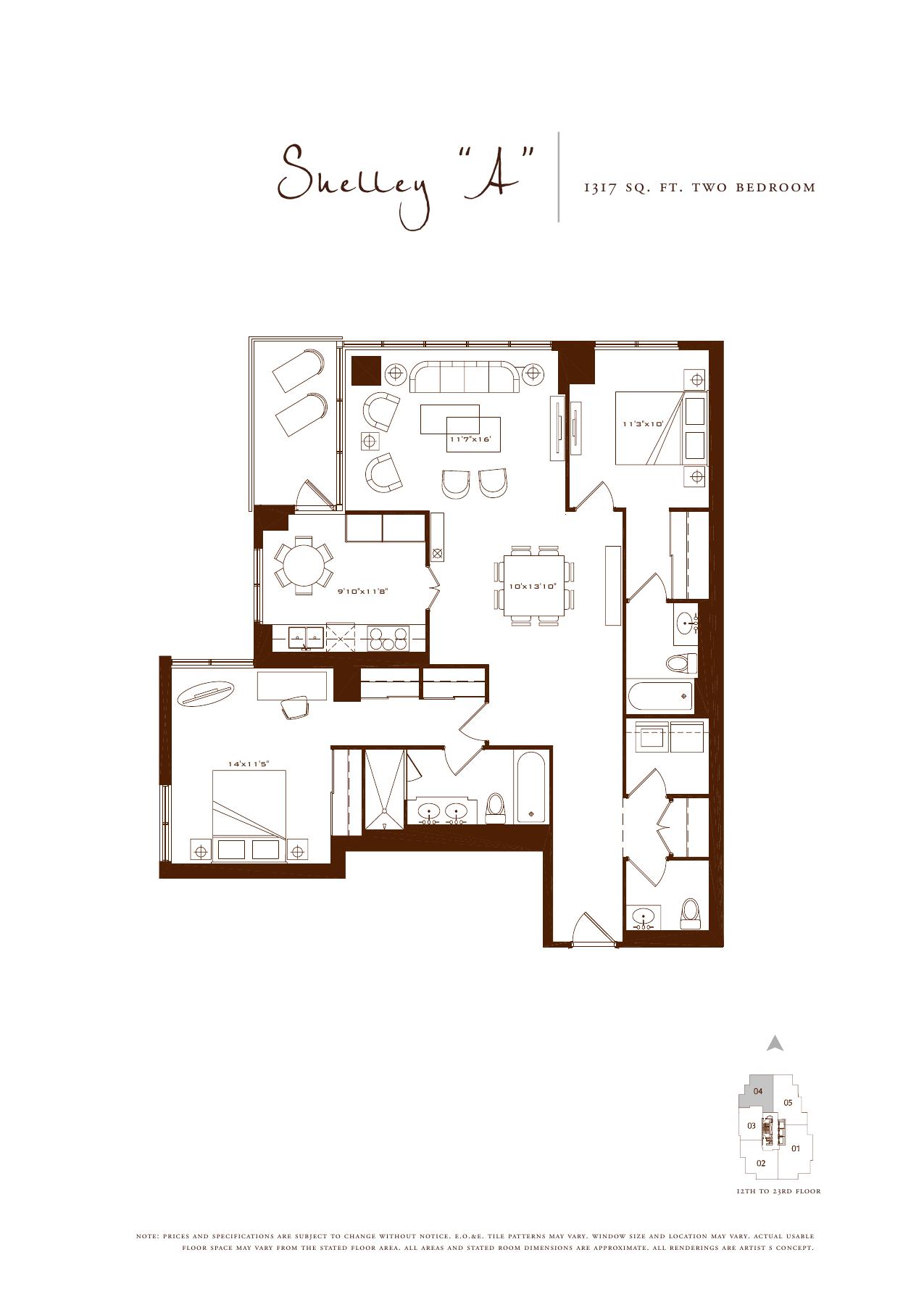 The Shelley A floor plan
