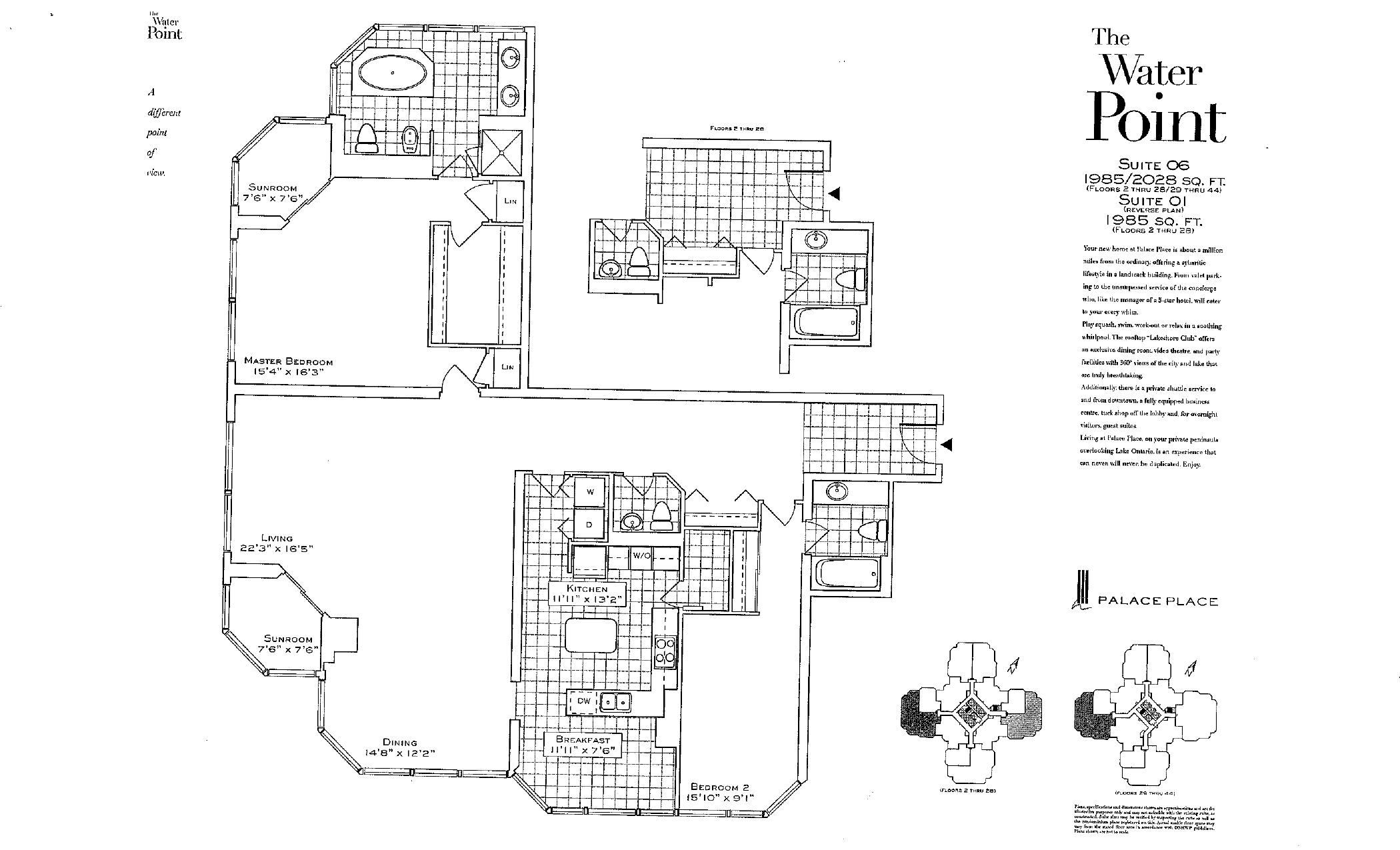 The Water Point floor plan