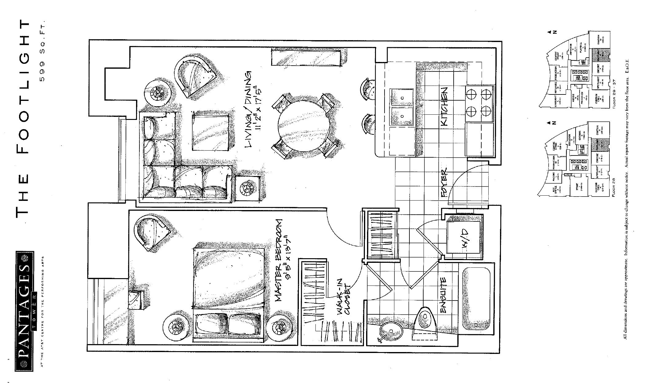 The Footlight floor plan