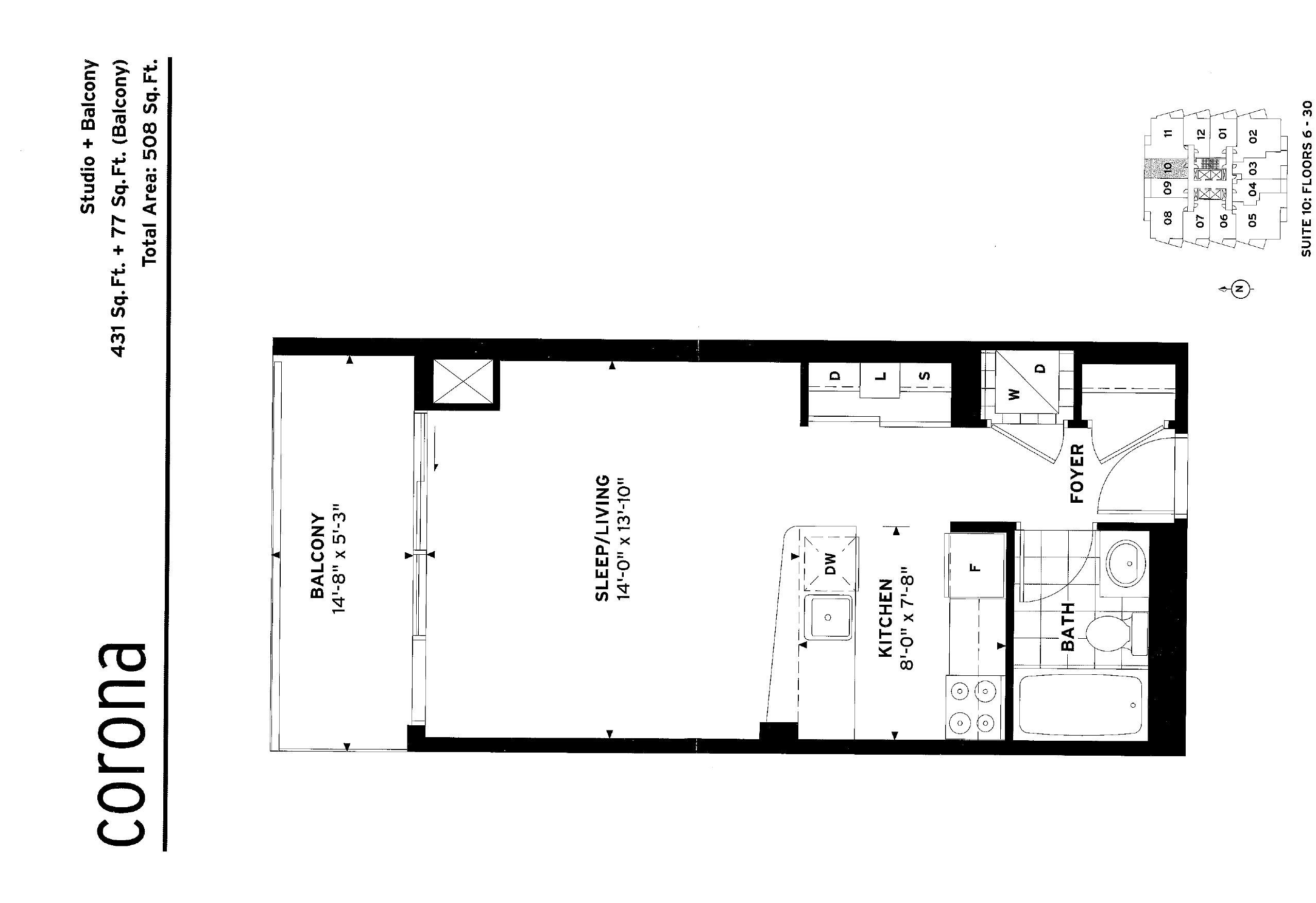 Corona floor plan