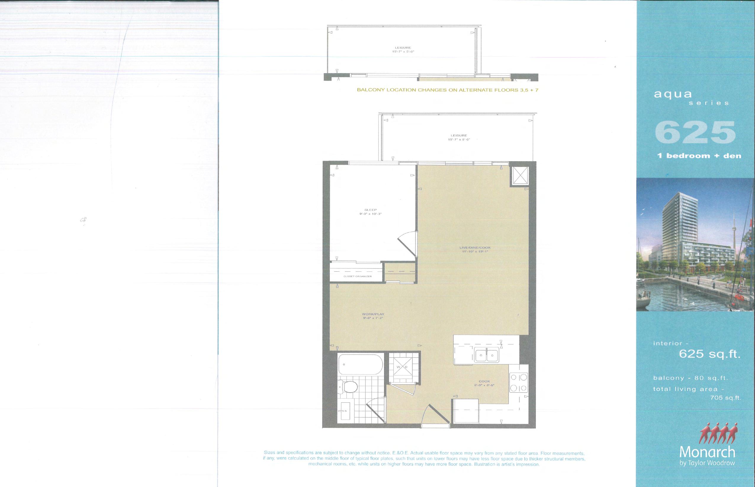 Aqua 625 floor plan