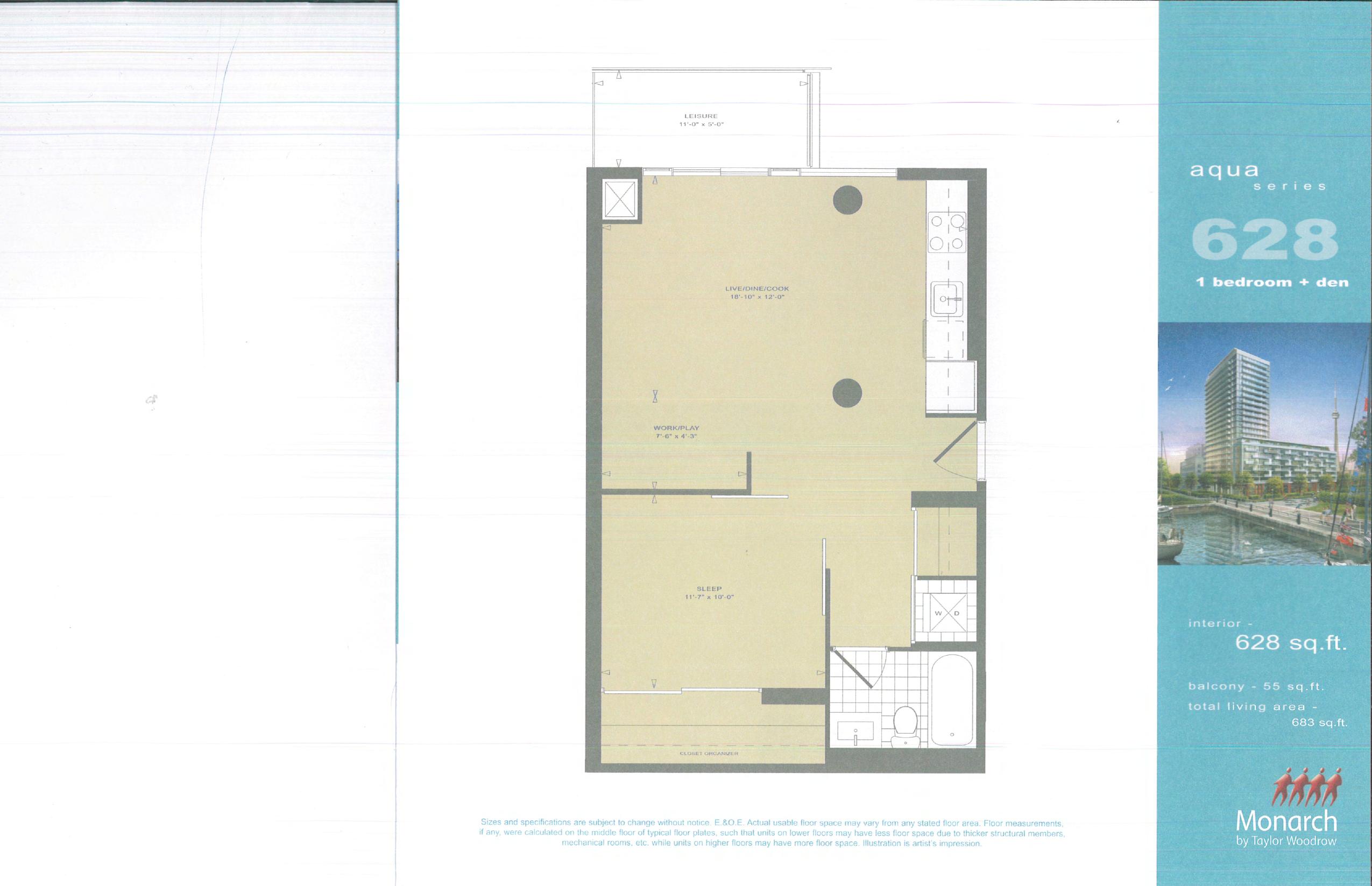 Aqua 628 floor plan