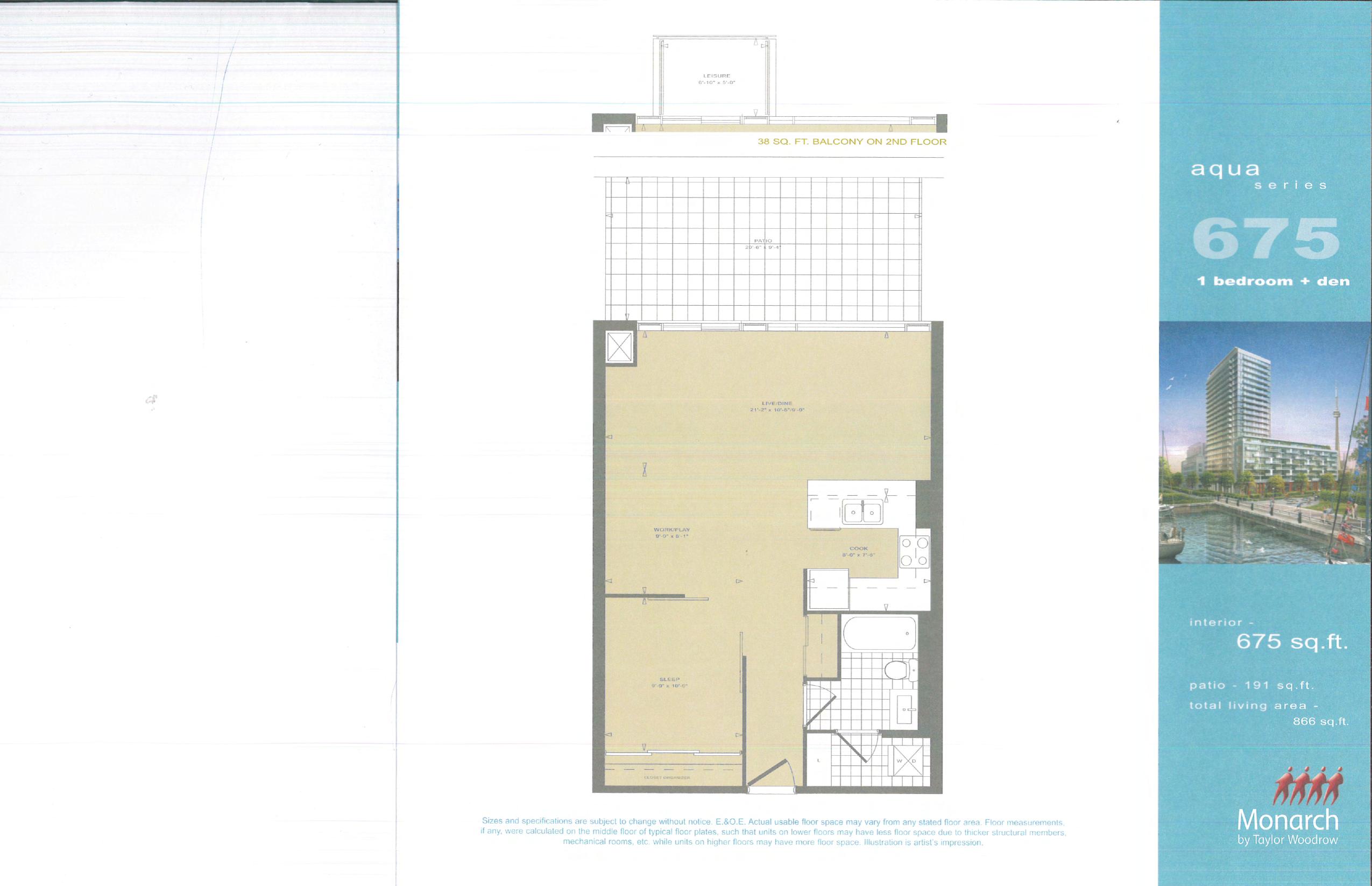 Aqua 675 floor plan