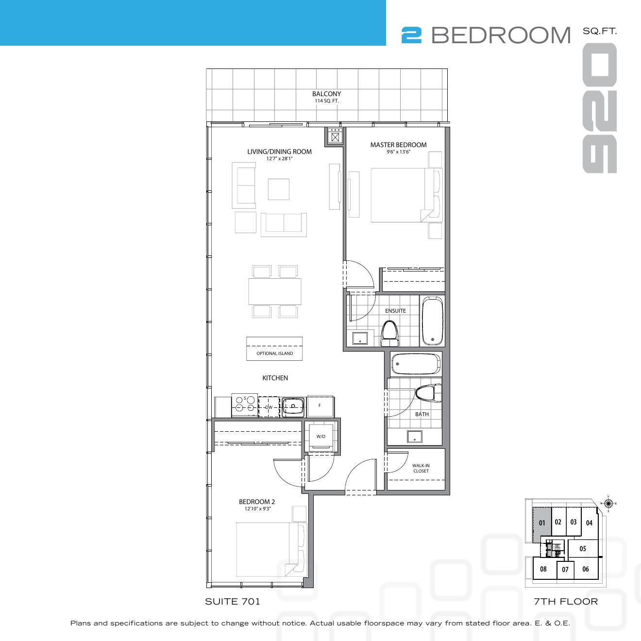 Suite 701 floor plan