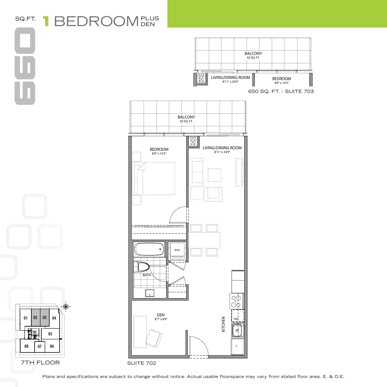 Suite 702 floor plan