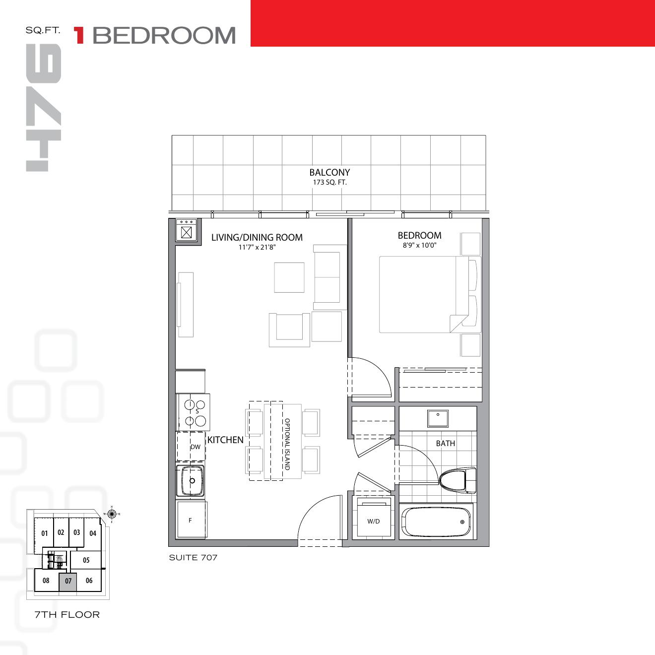 Suite 707 floor plan