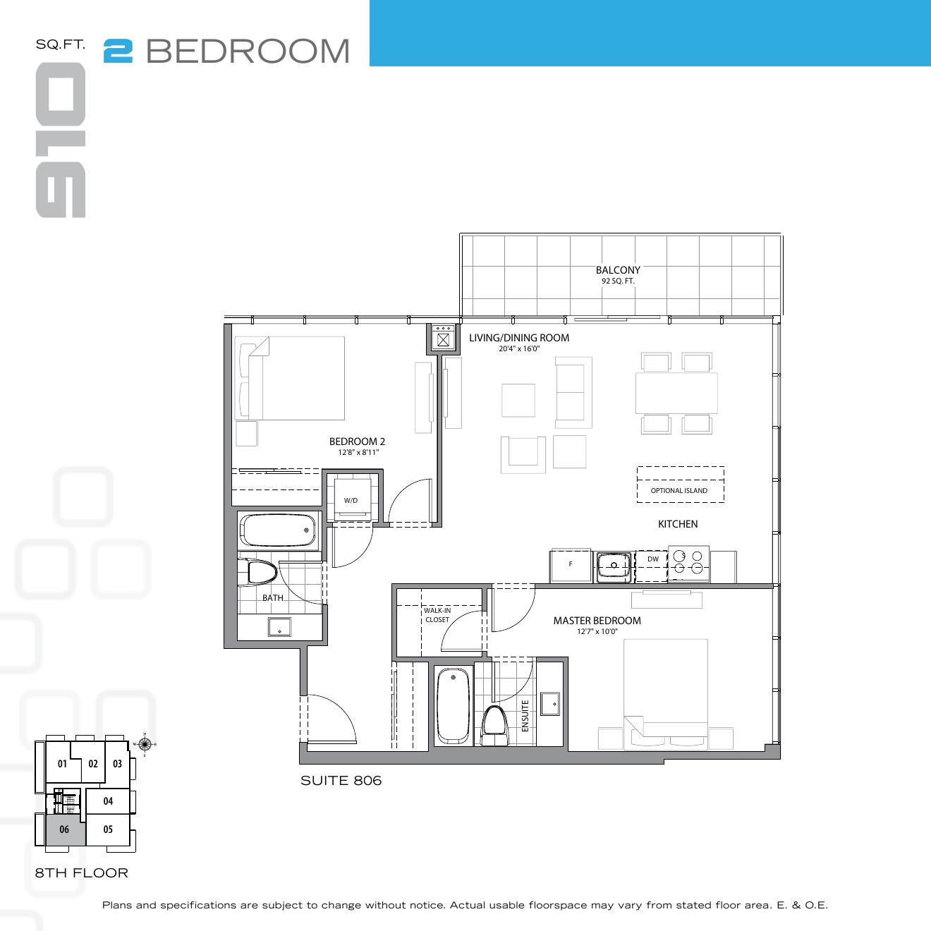 Suite 806 floor plan