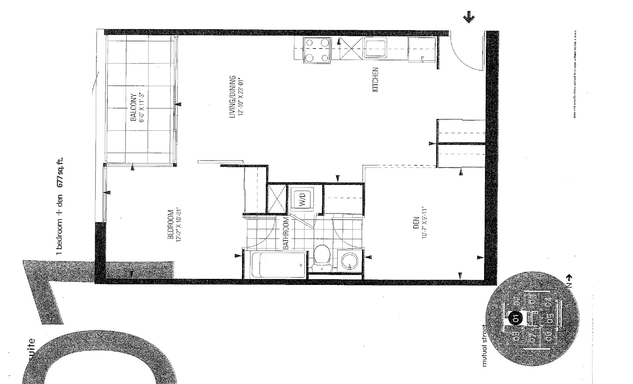 Suite 01 floor plan