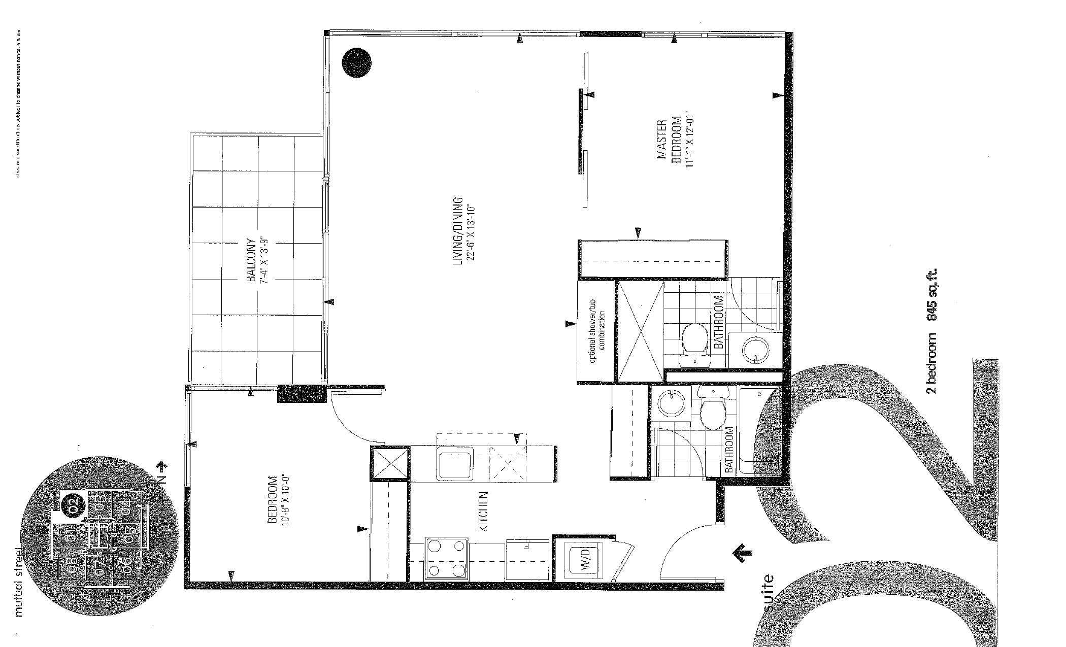 Suite 02 floor plan