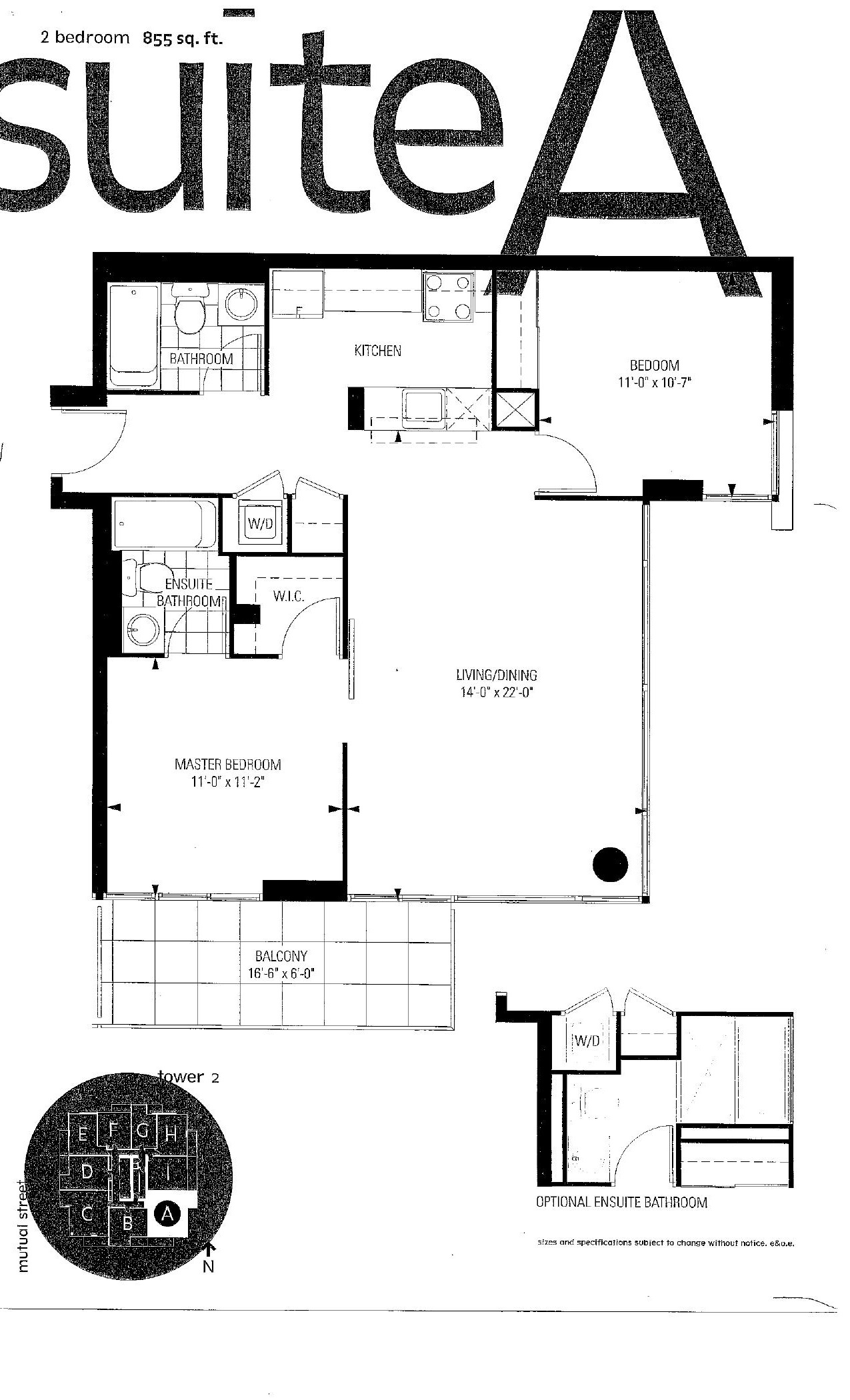 Suite A floor plan
