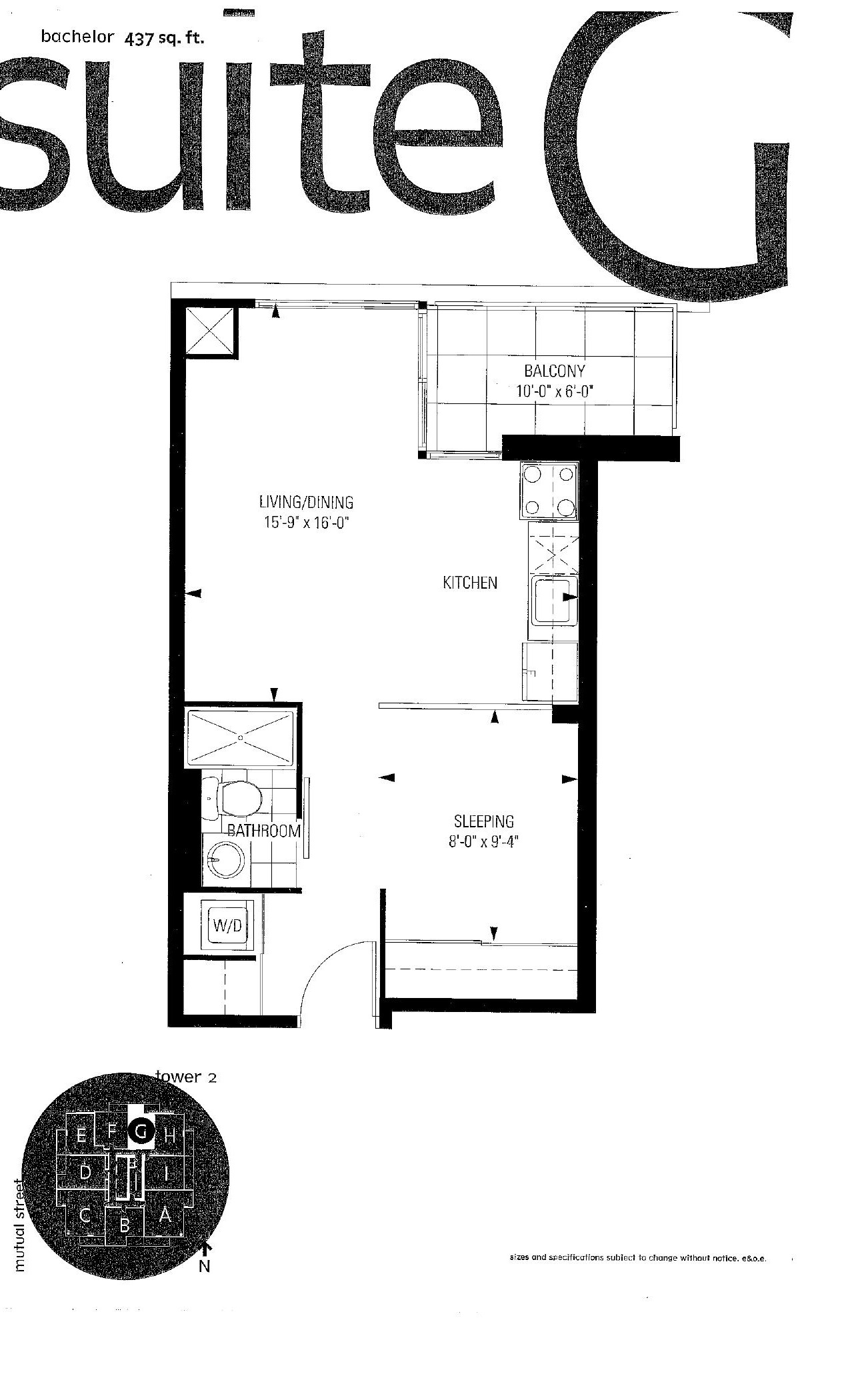 Suite G floor plan