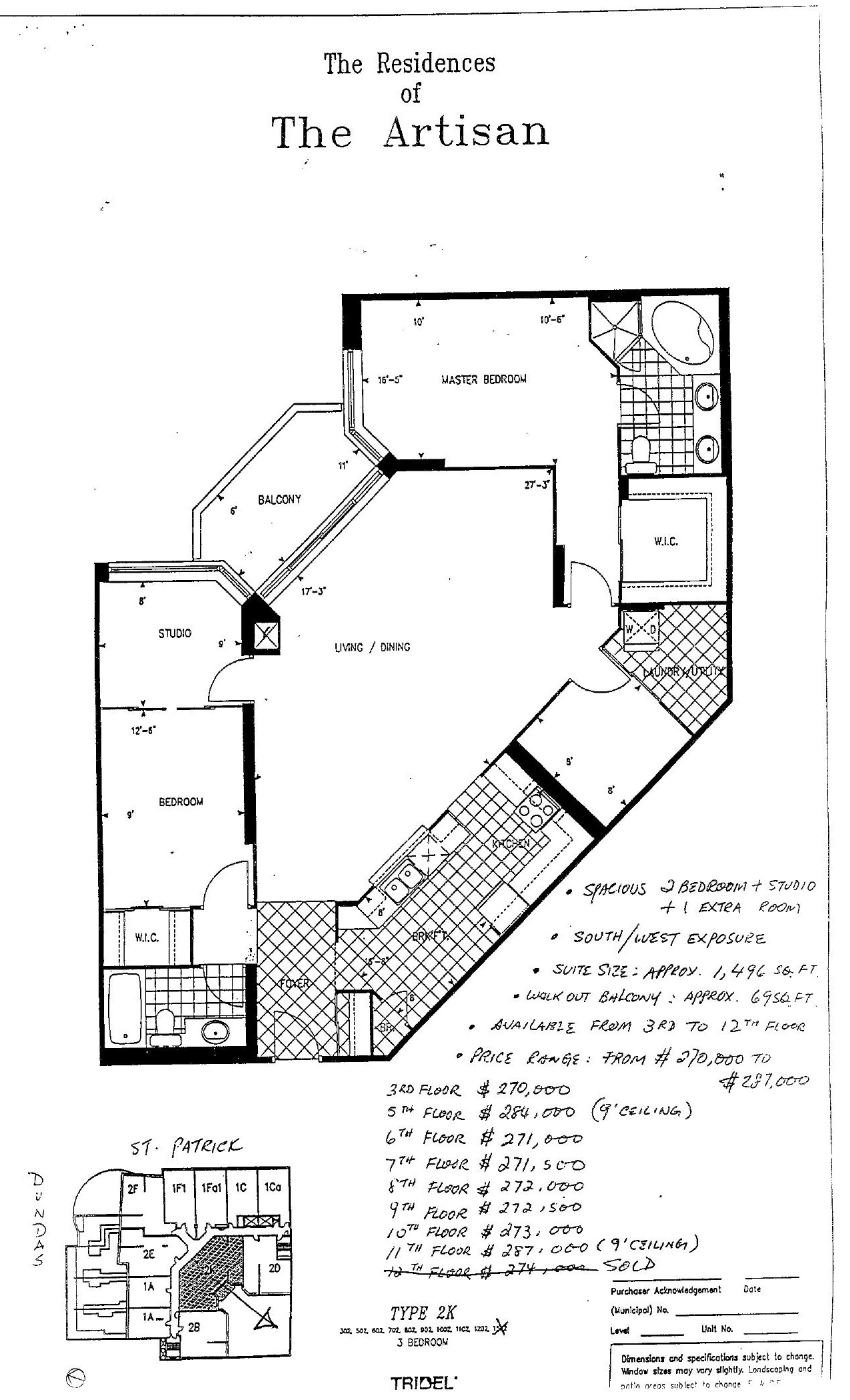 Type 2K floor plan