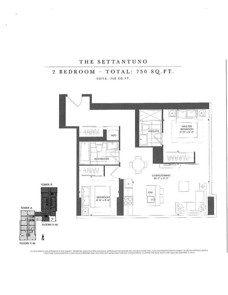 The Settantuno floor plan