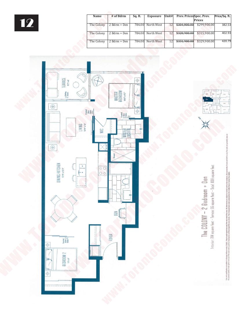 The Colony floor plan