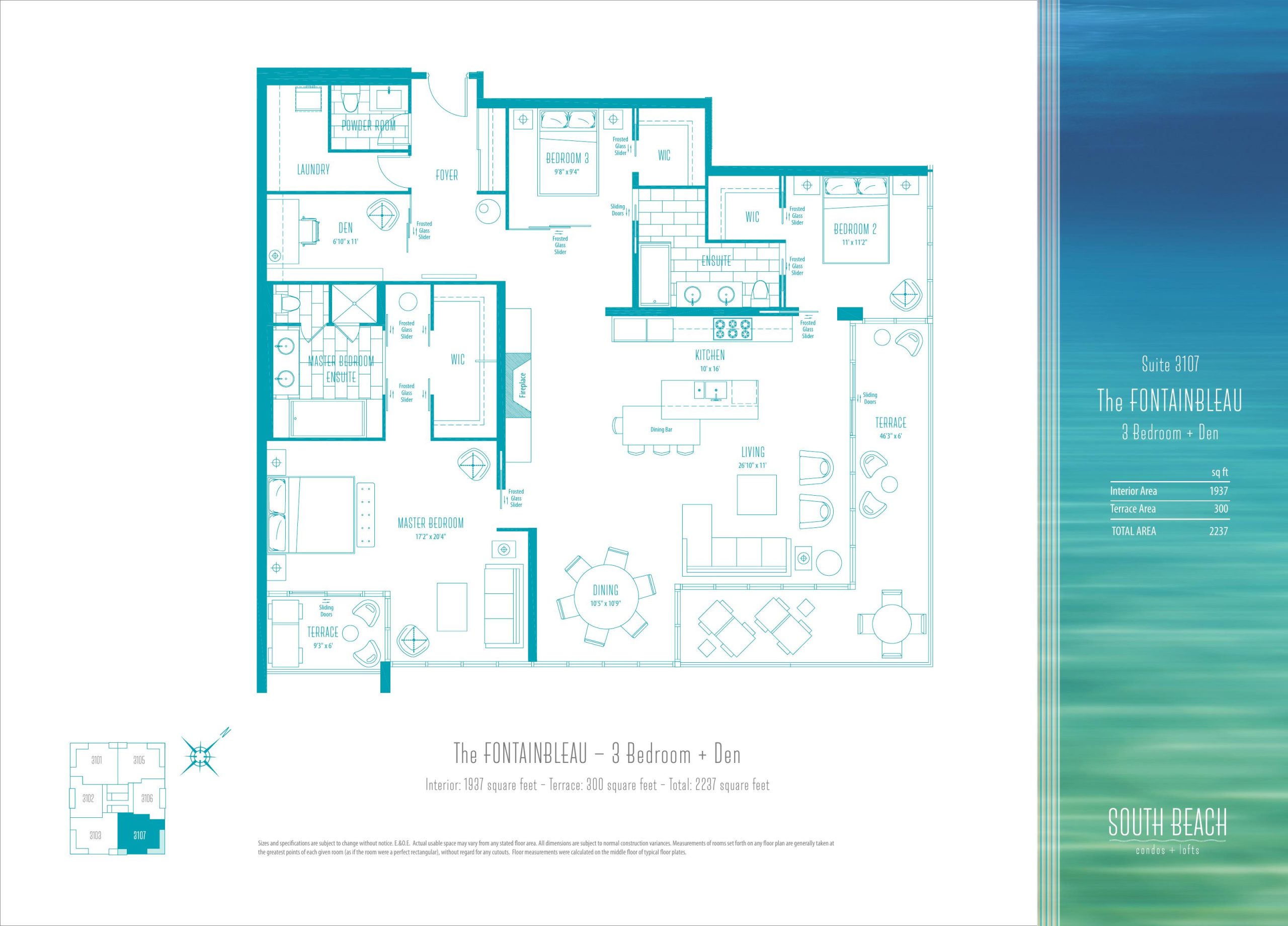 The Fontainbleau floor plan