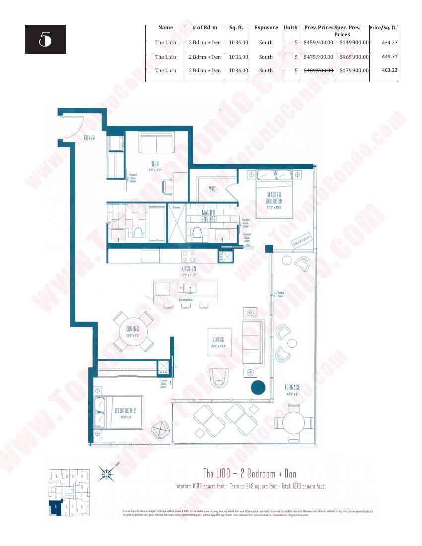 The Lido floor plan