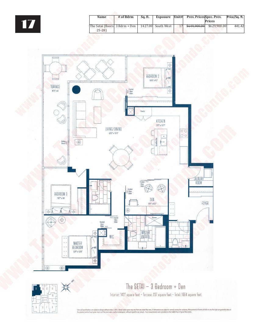 The Setai floor plan