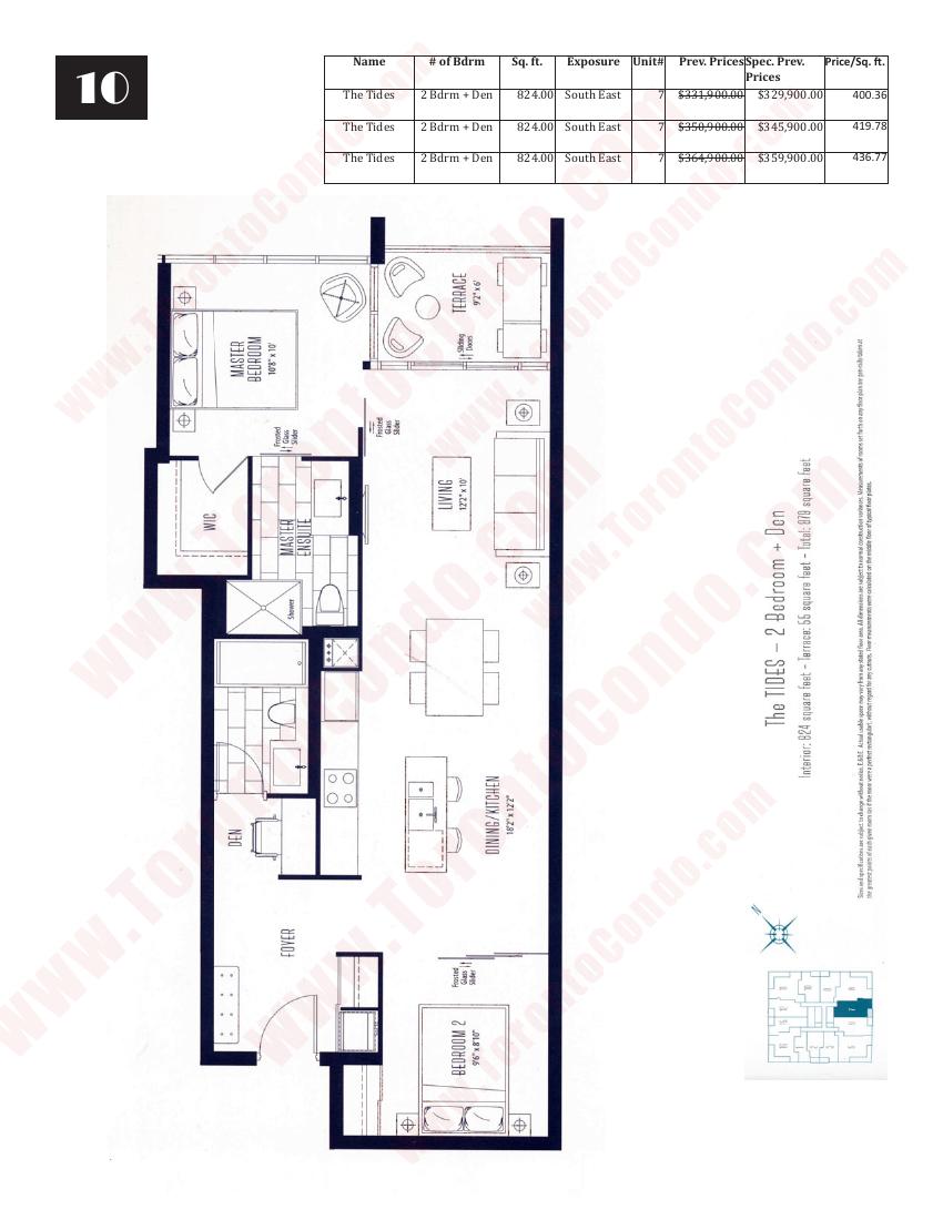The Tides floor plan