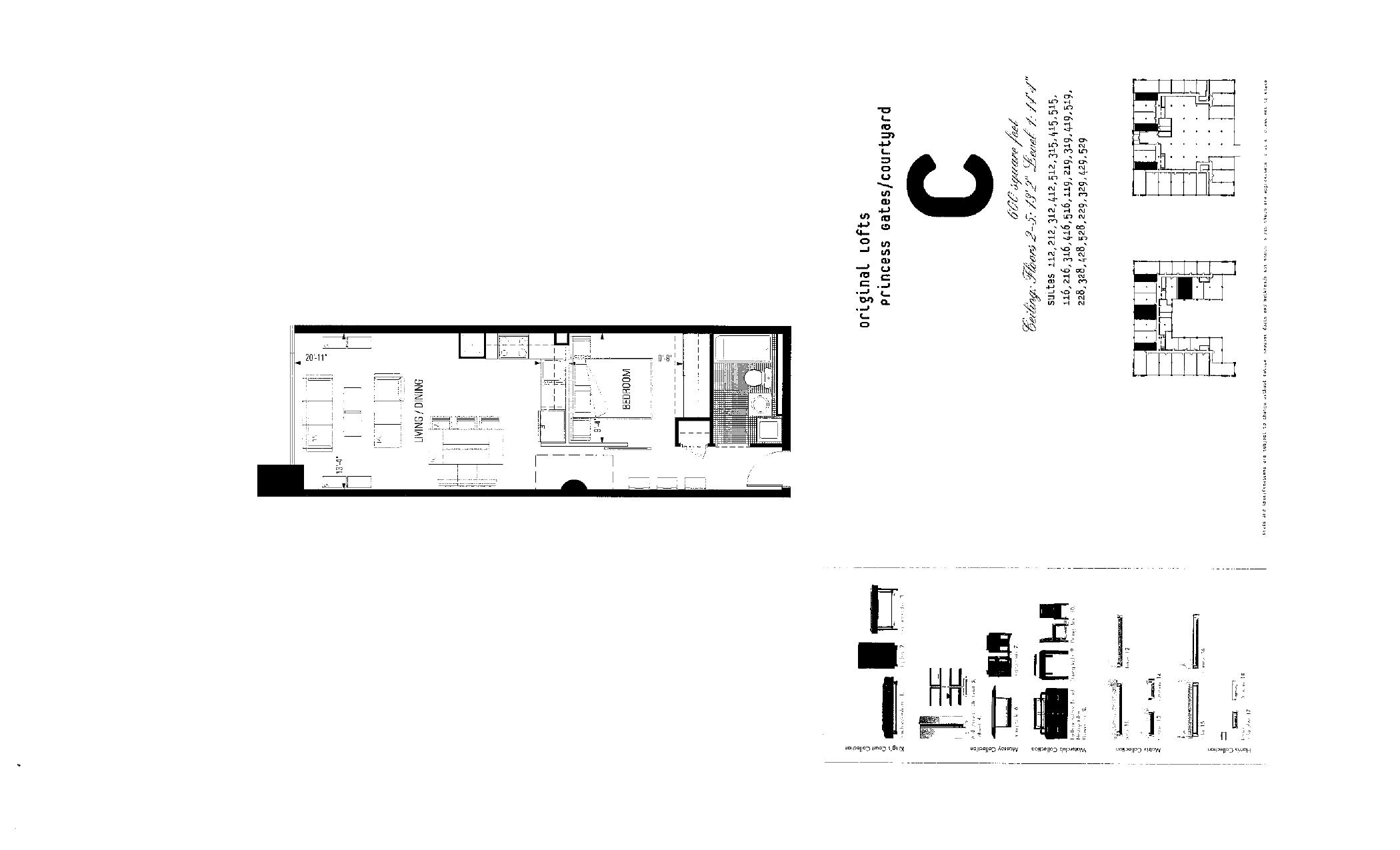 C (original lofts) floor plan
