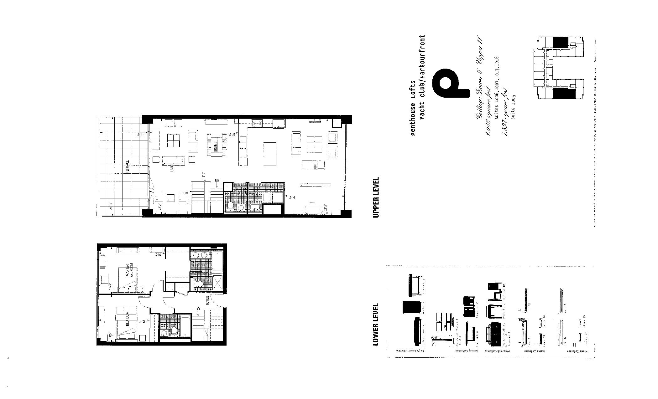 P (penthouse lofts) floor plan