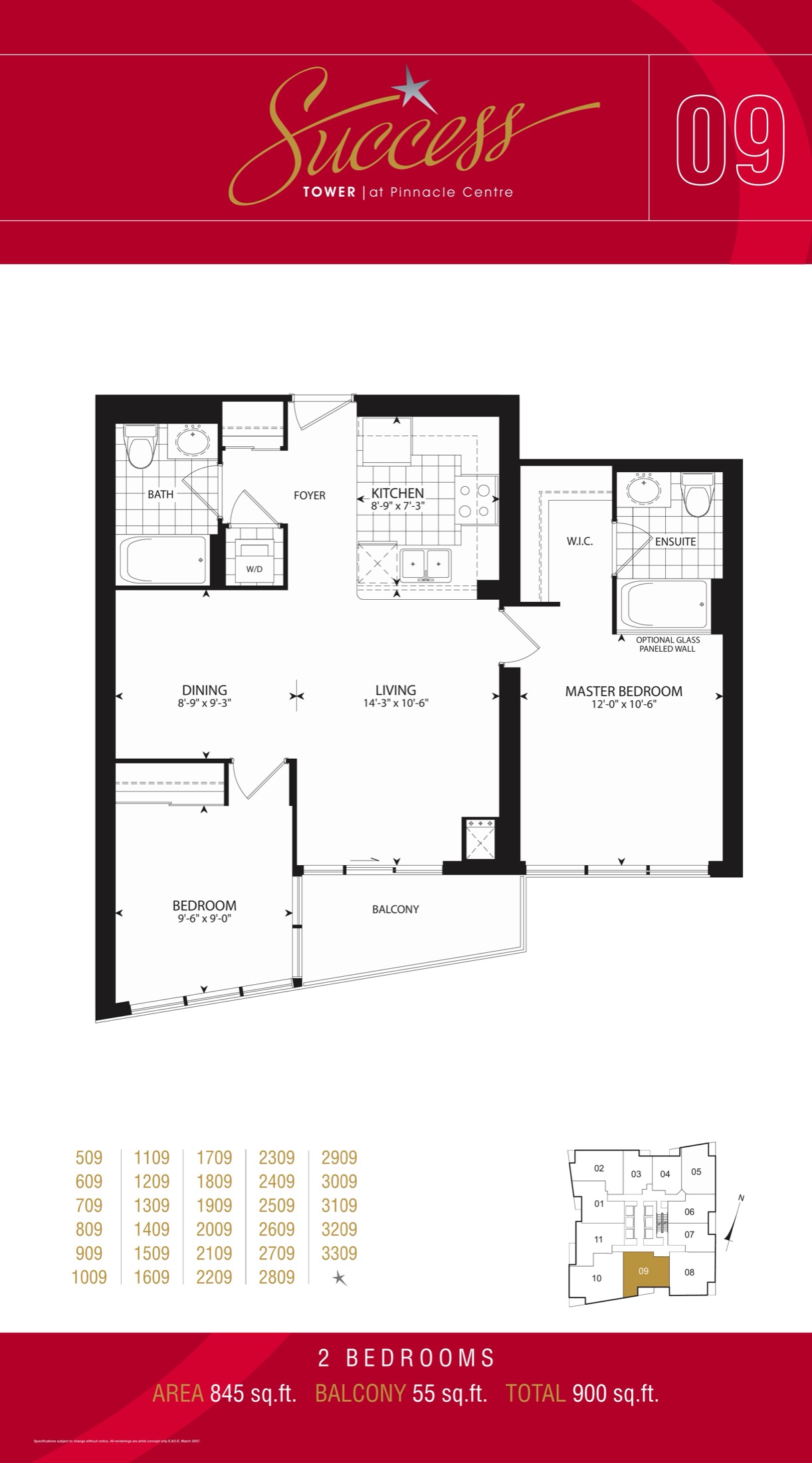 Success Tower Suite 09 floor plan