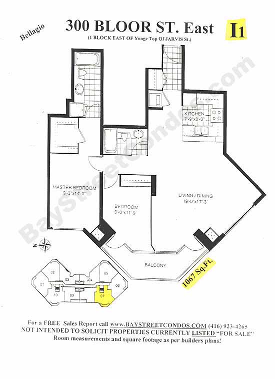 Model I1 floor plan